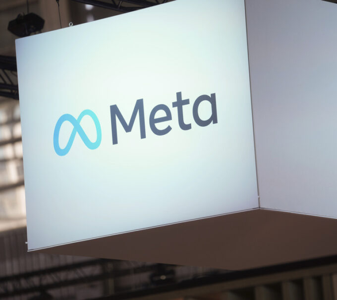 This is a picture of the Meta logo.