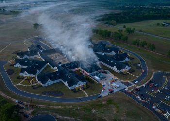 The fire at the Bennie G. Adkins State Veterans Home in Enterprise in April.