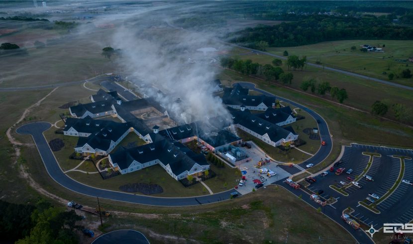 The fire at the Bennie G. Adkins State Veterans Home in Enterprise in April.