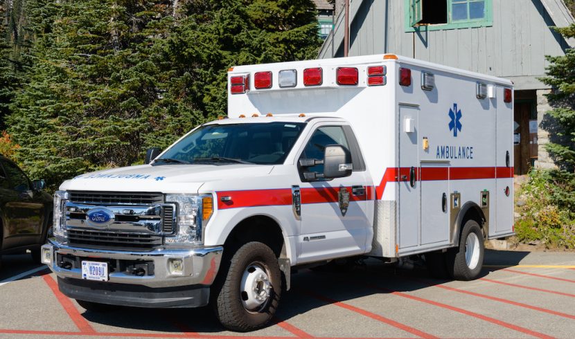 This is a picture of an ambulance.