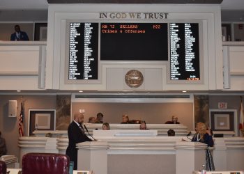 This is a photo of Patrick Sellers on the House floor.
