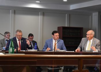 This is a picture of Rex Reynolds and other committee members.