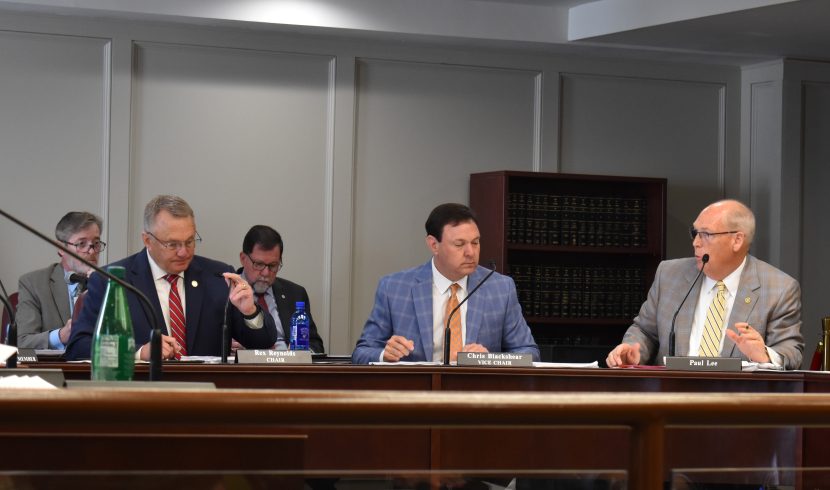 This is a picture of Rex Reynolds and other committee members.