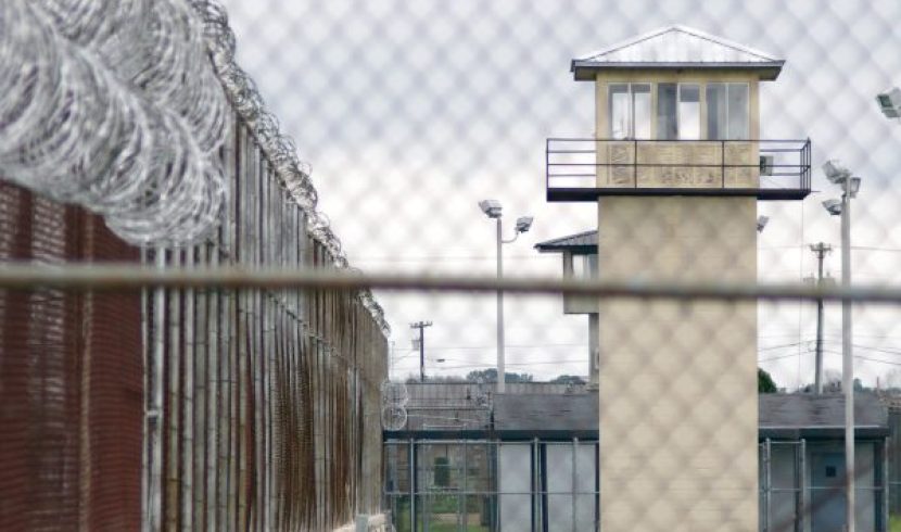 This is a picture of a prison tower.