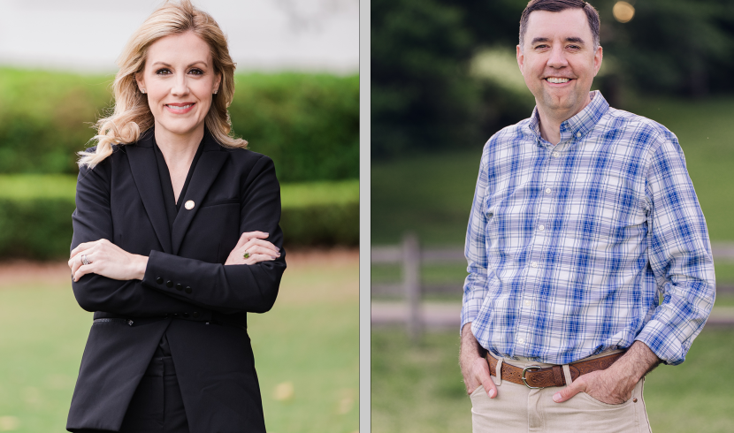 Headshots of Robertson and Mitchell side by side