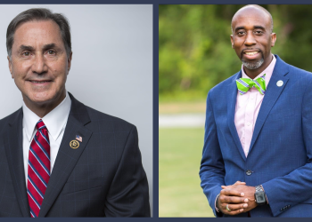 Headshots of AL-6 candidates Gary Palmer and Maurice Mercer