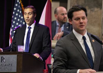 This is a side-by-side graphic of John Wahl and Phillip Ensler