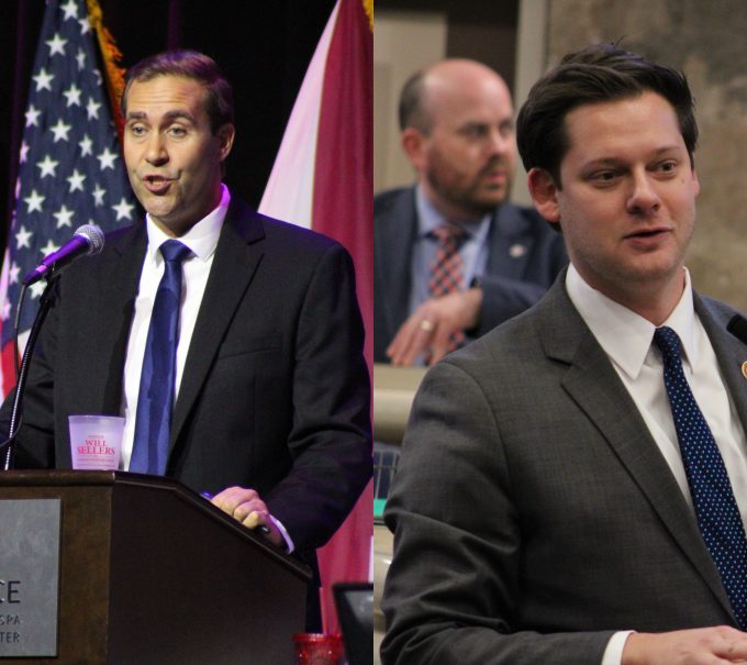 This is a side-by-side graphic of John Wahl and Phillip Ensler