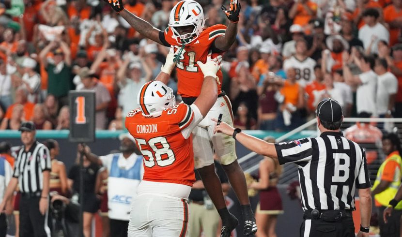 Miami is No. 1 in AP Top 25 for 1st time since '02, No. 2 BYU's ranking ...