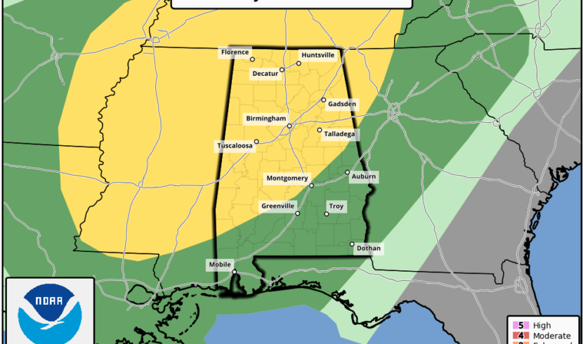 Storms could spawn tornadoes in the South on Wednesday - Alabama Daily News