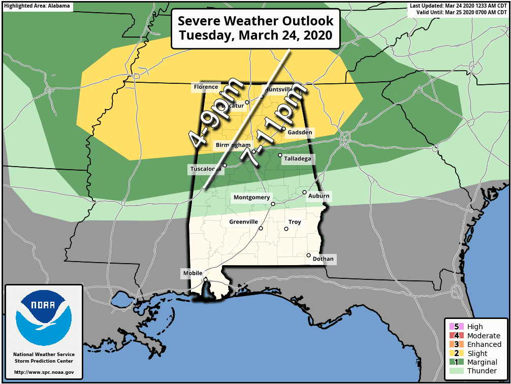 James Spann: Strong to severe storms possible in Alabama late today ...