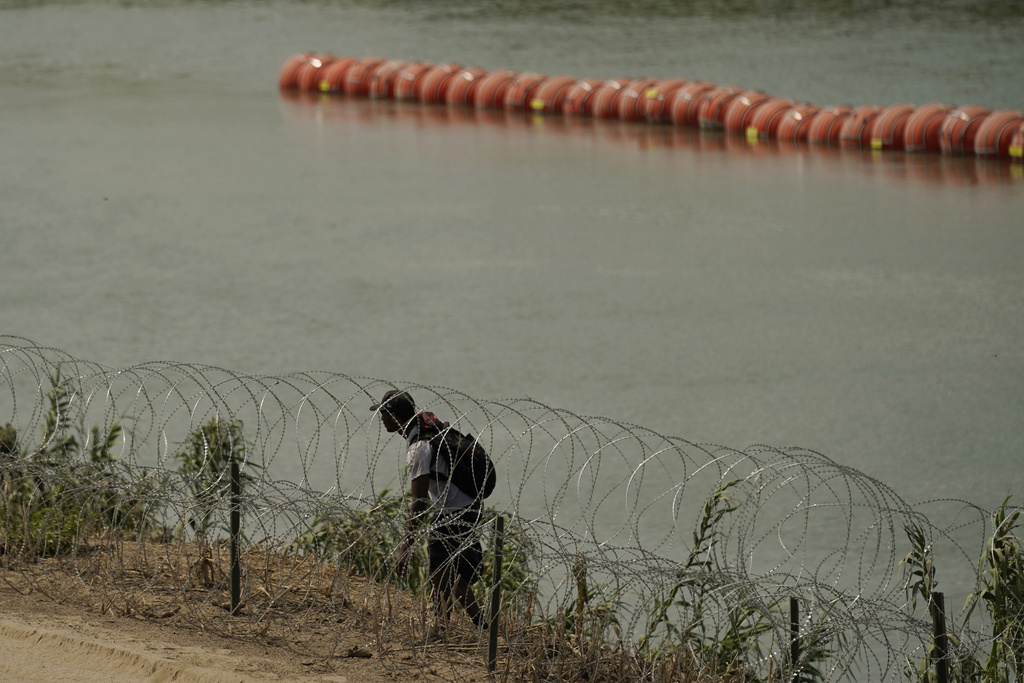 A judge will consider if Texas can keep its floating barrier to block ...