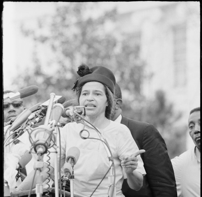 Unseen photos of Rosa Parks return to Montgomery seven decades later