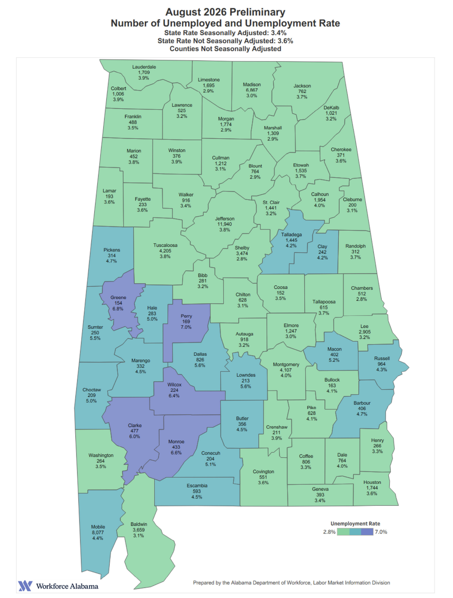 Alabama Sees Record Average Weekly Wages in August Amid Stable Labor Market