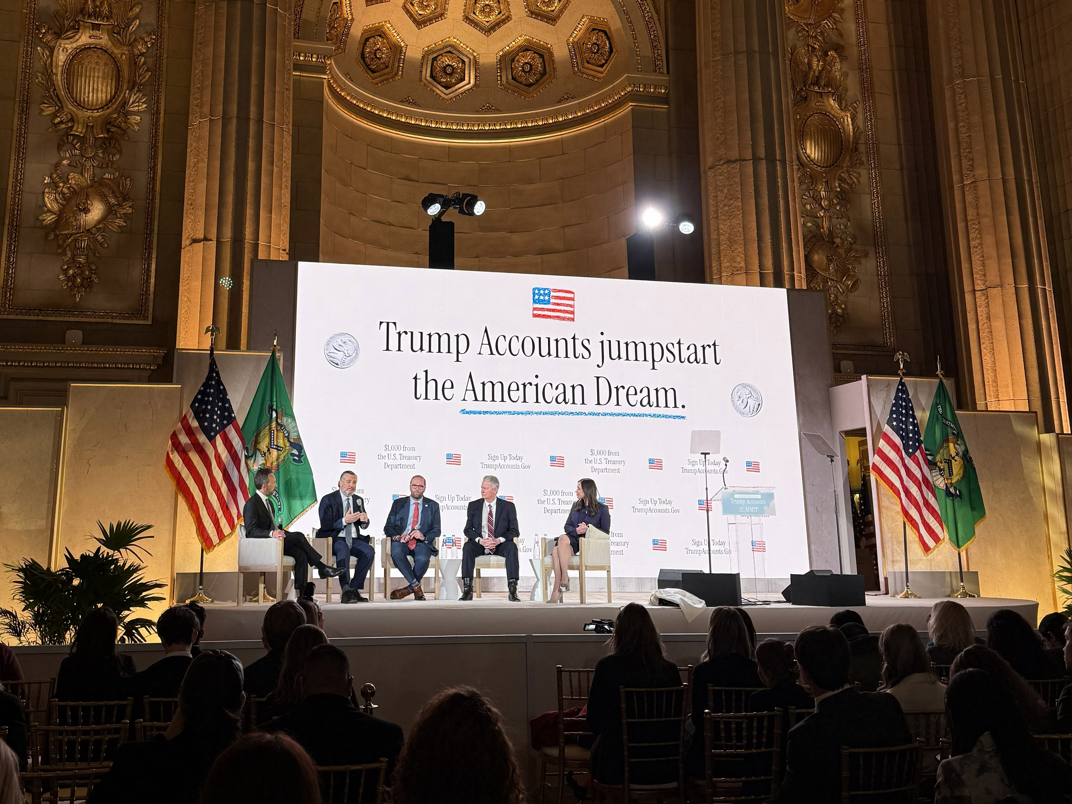 Britt pitches early investing as Trump Accounts launch